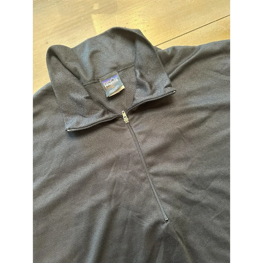 Vintage Patagonia Capilene Pullover Mens XL Half Zip Made USA Base Layer 90s‎